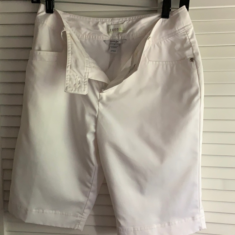Izod White Golf Shorts